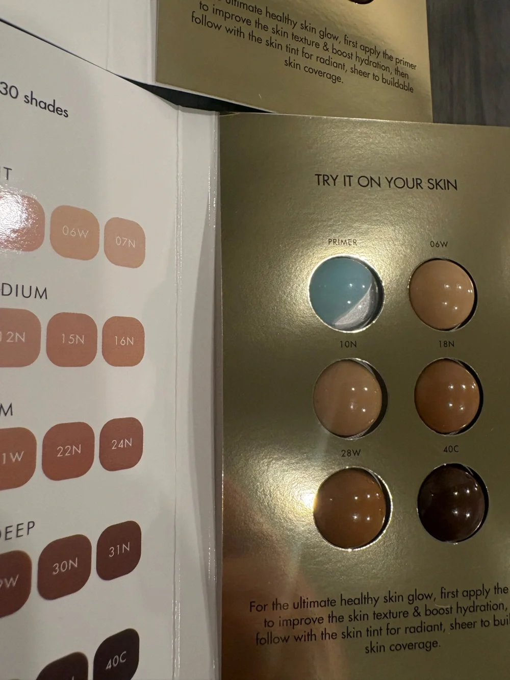*New Bundle of Dolce & Gabbana get your healthy glow skin tint sample packets